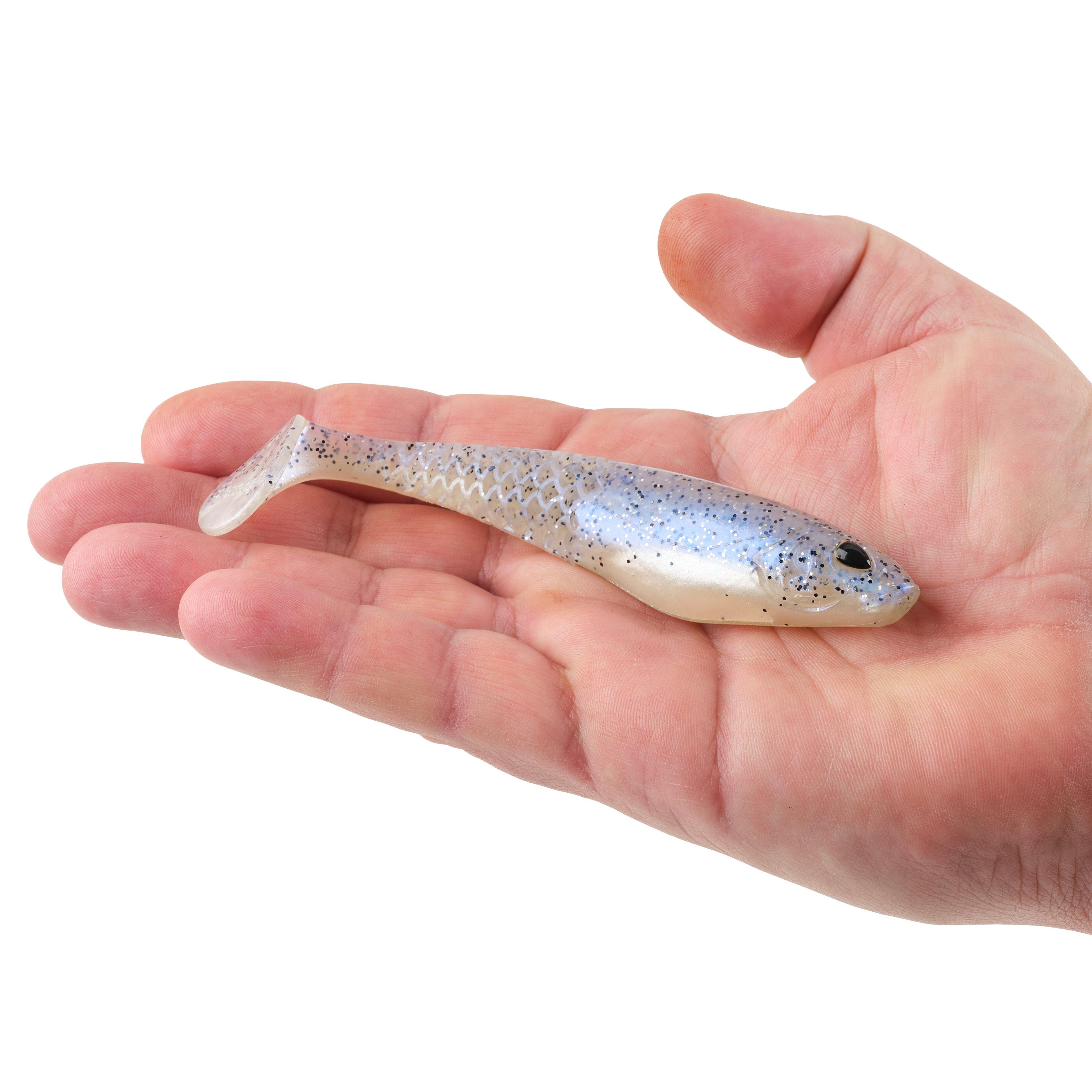 Berkley PowerBait® Saltwater CullShad, 5 in, Chrome Flash