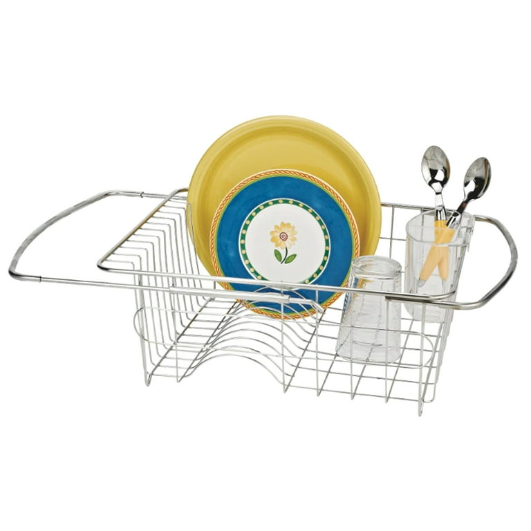 Better Houseware 1423 Stainless Steel Adjustable Over the Sink Dish Drainer