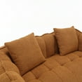 thumbnail image 4 of Aukfa 65" Compressed Loveseat Sofa for Living Room,No Assembly Required, 2 Pillow, Chenille, Orange, 4 of 8