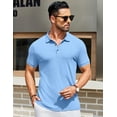 thumbnail image 2 of COOFANDY Men's Crew Neck T-Shirt Casual Muscle Tee Slim Fit Bodybuilding Athletic Casual T Shirt, 2 of 6