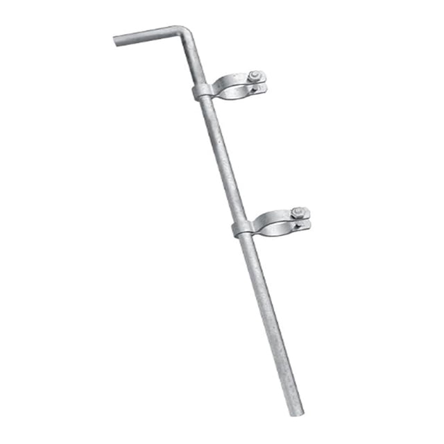 Barra de caída para portón, resistente, de 32" de largo, piezas de cerca de alambre de cadena de metal, pestillo de pasador de perno de bastón de 163 pulgadas