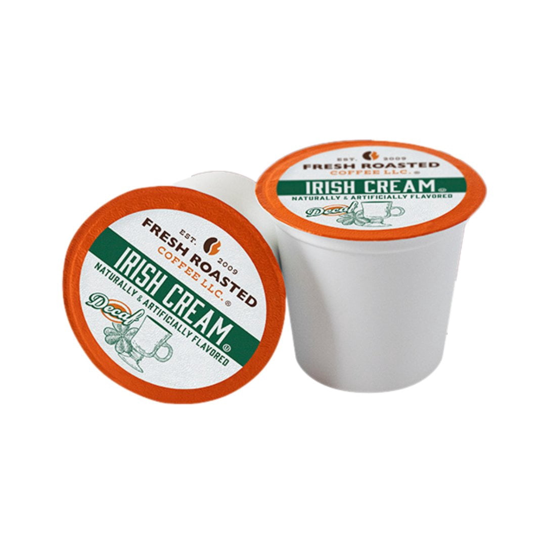 Fresh Roasted Coffee's Flavored Coffee Collection, Decaf Irish Cream, 72 K-compatible Pods