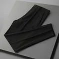 thumbnail image 3 of Pantalones de traje holgados de negocios de corte entallado para hombre de Fluid Social Tailoring, pantalones drapeados con 9 cortes grises y trenzados para hombre, pantalones de lujo económicos, 3 of 5