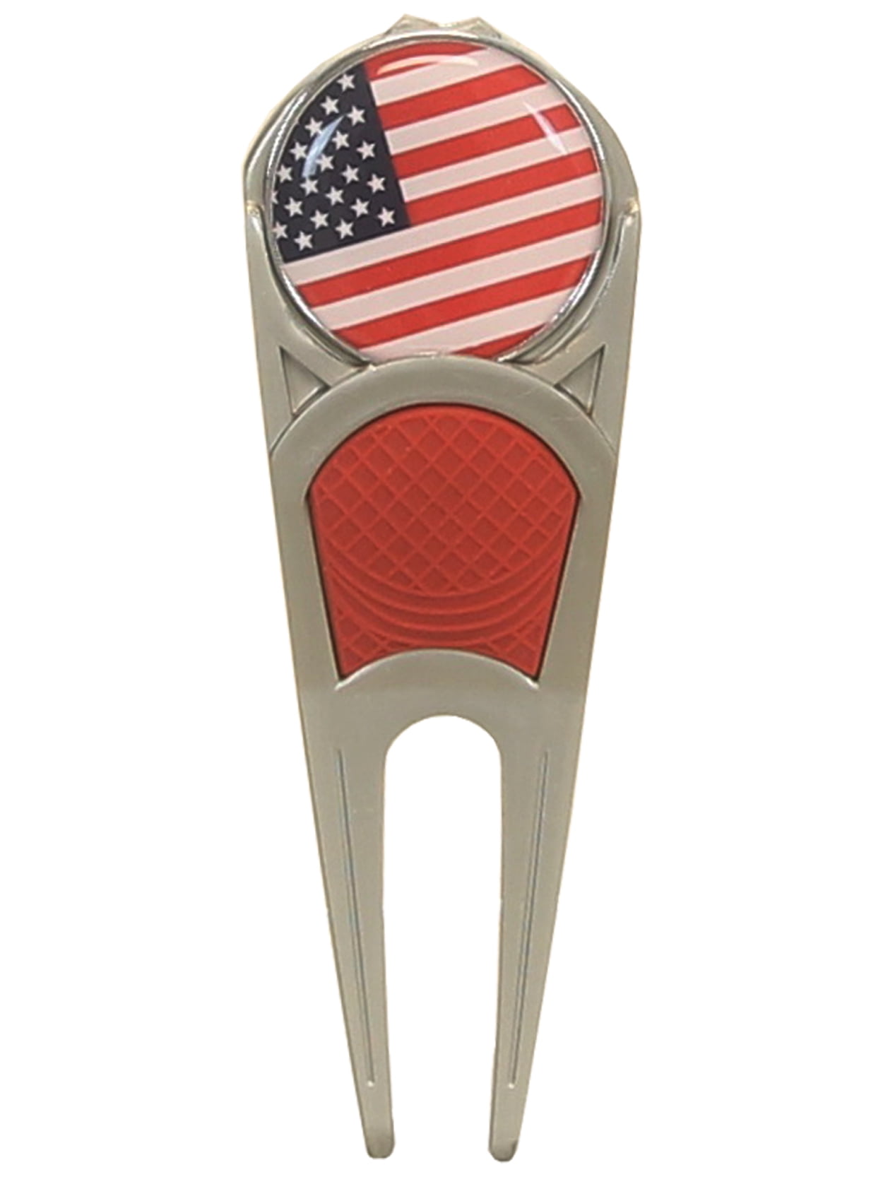 USA Patriotic Golf Divot Repair Tool with Ball Marker NEW