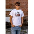 thumbnail image 4 of Fighting Flagged Hockey Penalty Box Men's Big & Tall Crewneck Graphic Tee Brisco Brands 2X, 4 of 5