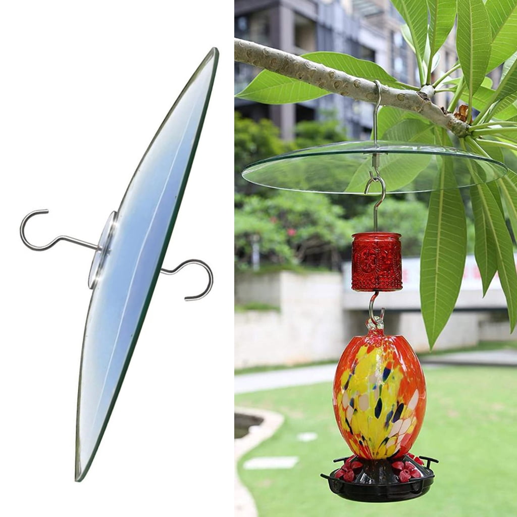 Hanging Bird Feeders Rain Covers 33cm Clear Dome Rain Covers Umbrella Outdoor Rain Protectors for Feeding Station