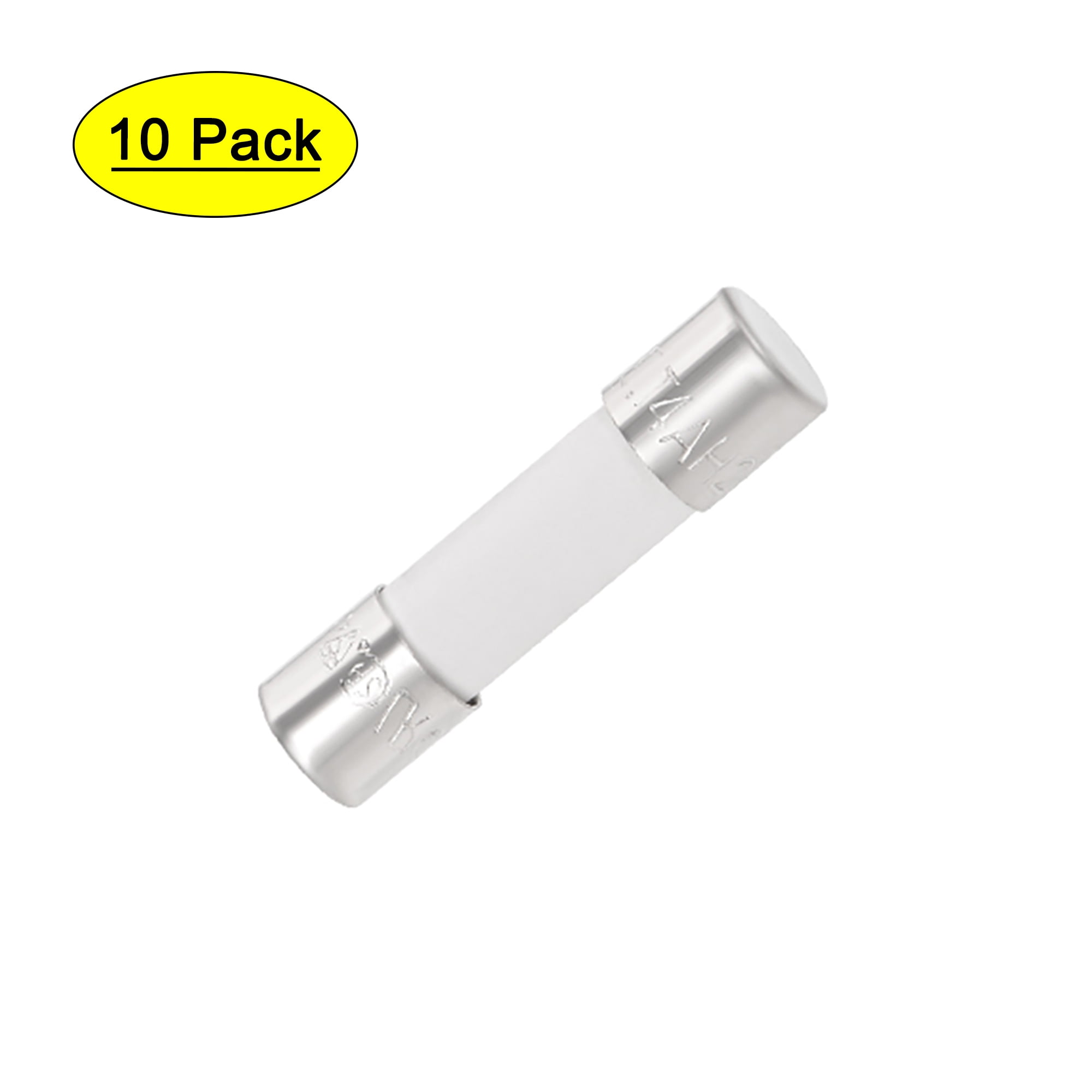 Pack of 10 4A 250VAC Glass Fuse 5x20mm Slow Blow 