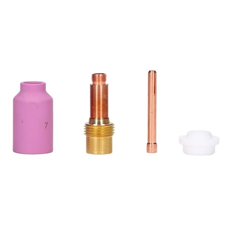 

2024 TIG Welding Parts Ceramic Nozzle Electrode Collet Welding Gasket Connector Set for WP17 18 26
