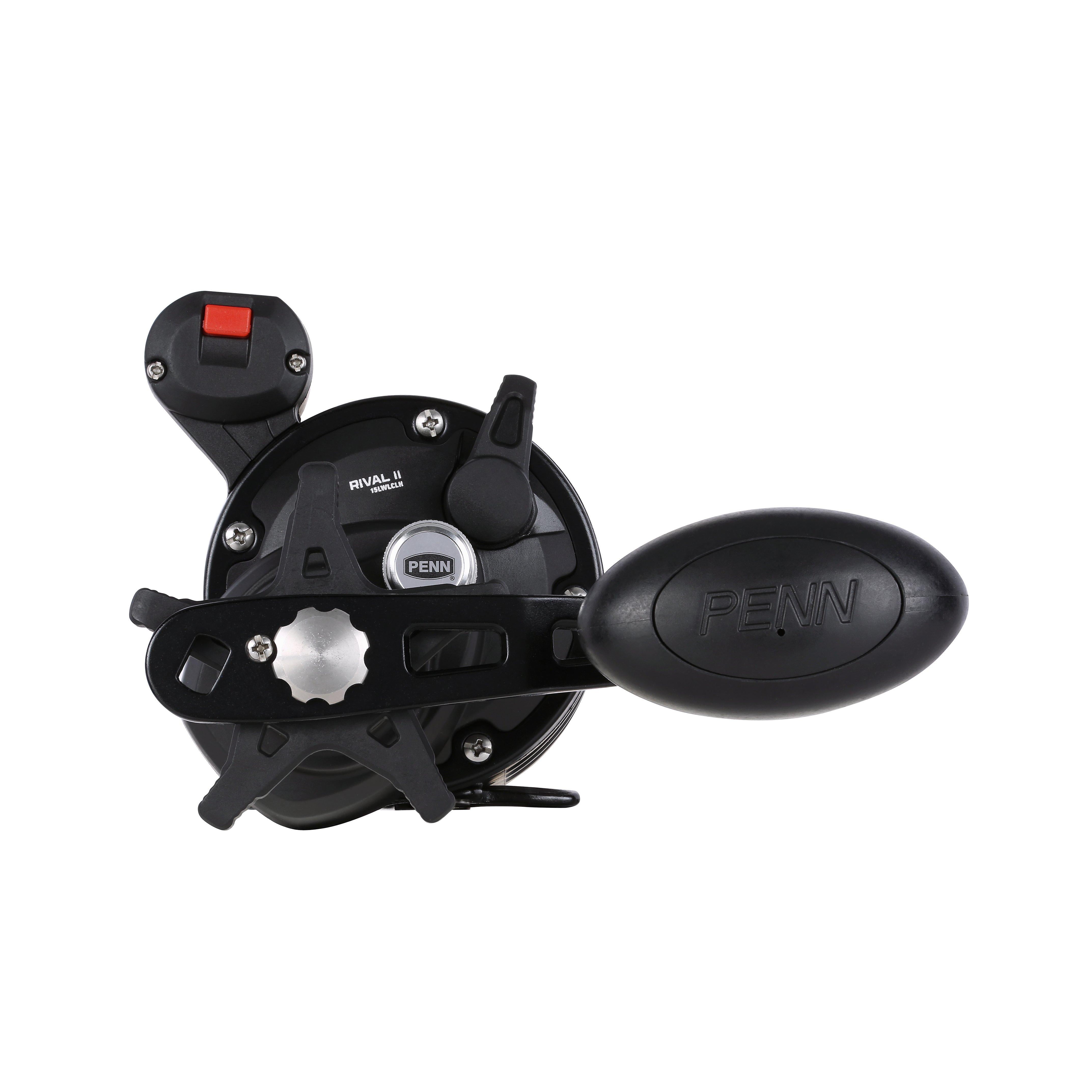 PENN Rival II Level Wind Conventional Fishing Reel, Left-Handed, 15 Size Reel