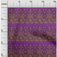 thumbnail image 1 of oneOone Polyester Lycra Fabric Leaves & Floral Block Print Fabric BTY 56 Inch Wide, 1 of 4