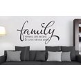 thumbnail image 4 of Family Where Life Begins Love Never Ends Wall Decals Quotes Vinyl Sticker, 36x20-Inch, Black, 4 of 4