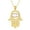 Pink, variant on SISGEM Evil Eye Hamsa Hand Necklace 18K Gold Plated Evil Eye Pendant with Natural Gemstone Jewelry Gifts for Women