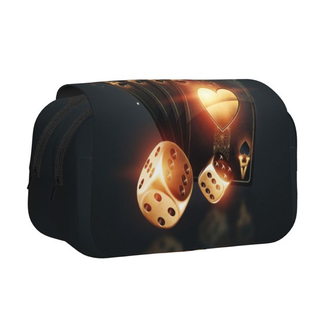 Easygdp Creative Poker para Estuche de Lápices con Tapa Flip, Suministros de Oficina y Universidad para Adolescentes y Adultos