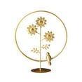 thumbnail image 4 of Axioma Flower Sculpture Decorations Centerpieces Metal Leaf Statue Figurine for Bedroom Sun Flowers Bird, 4 of 10