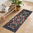 thumbnail image 5 of Runner Rug Classical Botany Pattern Style Pattern 72x23.5 indoor Washable Runner Rug, 5 of 8