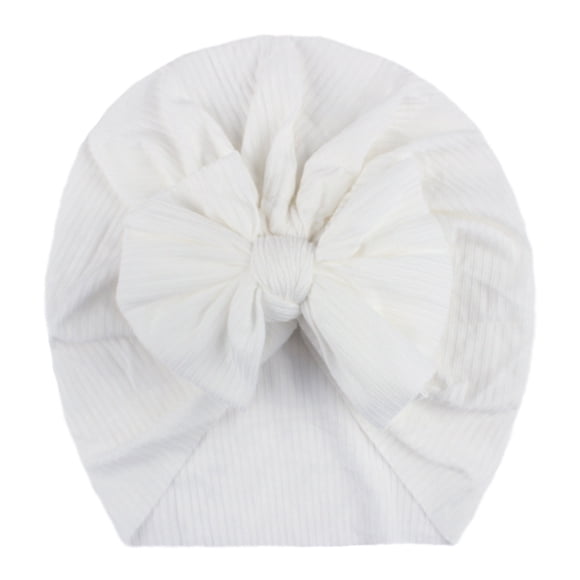 Product Category Headwear for Babies and Toddlers Solid Bow Knit Hat for Boys Girls Baby Care Accessories