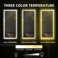 thumbnail image 5 of LED Bathroom Mirror with Front and Backlit Lights,Anti-Fog Lighted Vanity Mirror,Large Dimmable Wall Mirrors,3-Color Modes,Shatter-Proof,Horizontal/Vertical Makeup Mirror,Double LED Vanity Mirror, 5 of 9