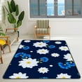 thumbnail image 3 of Coolnut Area Rug 60x39 inch, White Daisies and Blue Cornflowers Nursery Rug Floor Mat Kids Playing Mat for Living Room Bedroom, 3 of 6