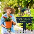 thumbnail image 4 of Personalized Humming Bird Flowers Garden Sign, Custom Metal Garden Signs for Outside, Custom Colorful Bird Garden Decor Art Yard Signs with Stakes, Custom Metal Name Sign Gift for Gardeners(10inches), 4 of 8