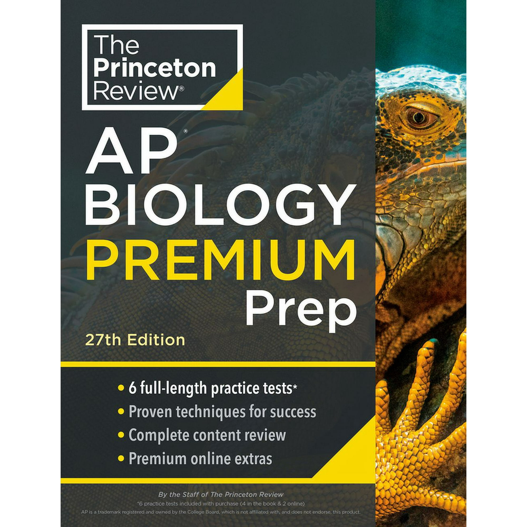 College Test Preparation Princeton Review AP Biology Premium Prep, 27th Edition: 6 Practice Tests + Digital Practice Online + Content Review, (Paperback)