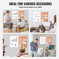 thumbnail image 6 of VEVOR 36"x 24" Whiteboard & Cork Board Combo with Aluminum Frame – 2-in-1 Magnetic Dry Erase Bulletin Board for Wall Mount – Ideal for School, Home, Office, 6 of 9