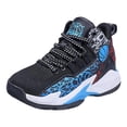 thumbnail image 3 of enyan Kids Shoes Boys Girls Breathable Soft Athletic Basketball Shoes (Little Kid/Big Kid) Black,13, 3 of 6