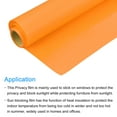 thumbnail image 4 of Uxcell Window Privacy Film 15.75 Inch x 6.56 Feet Frosted Glass Self-Adhesive Sun Blocking Sticker for Home Orange, 4 of 6