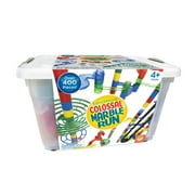 MindWare Colossal Elevator Marble Run, 400 Pieces Marble Maze Building Toys Set with Unique Marble Track Pieces