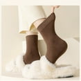 thumbnail image 3 of 5 Pairs Womens Socks Wool Socks Thick Warm Winter Socks Crew Boot Socks（Random color）, 3 of 6