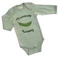 thumbnail image 1 of Body / pijama de manga larga de algodón orgánico - Guisantes 3-6m, 1 of 1