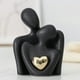 thumbnail image 4 of Golden Heart Abstract Figure Ornaments Wine Cabinet Porch Couple Cuddle Art Decoration Ceramic Crafts, 4 of 6