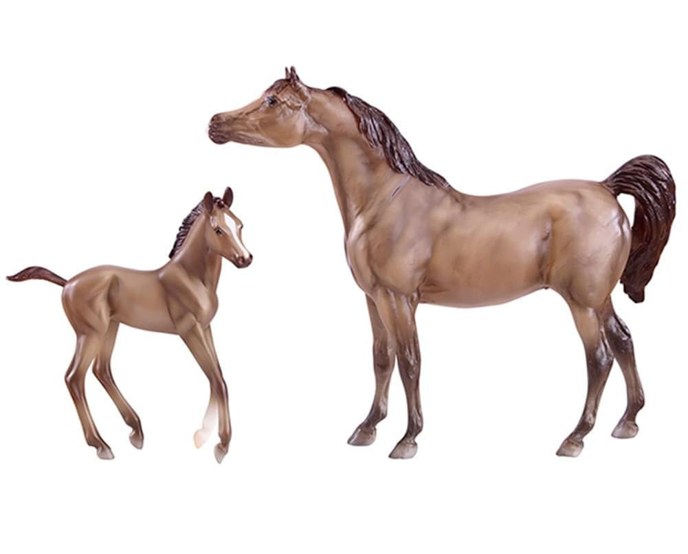 Breyer Classics Grey Sport Horse and Foal Toy Set (112 Scale