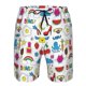 thumbnail image 3 of Balery Summer Traje de Baño Estilo Hawaiano para Hombre, Shorts de Secado Rápido con Bolsillos-Large, 3 of 6