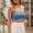 Light Blue, variant on iHPH7 Strapless Bra Floral Lace Wireless Bandeau Padded Tube Top Scalloped Edge Comfortable Stretchy Bralette Everyday Lounge Underwear for Women Black L