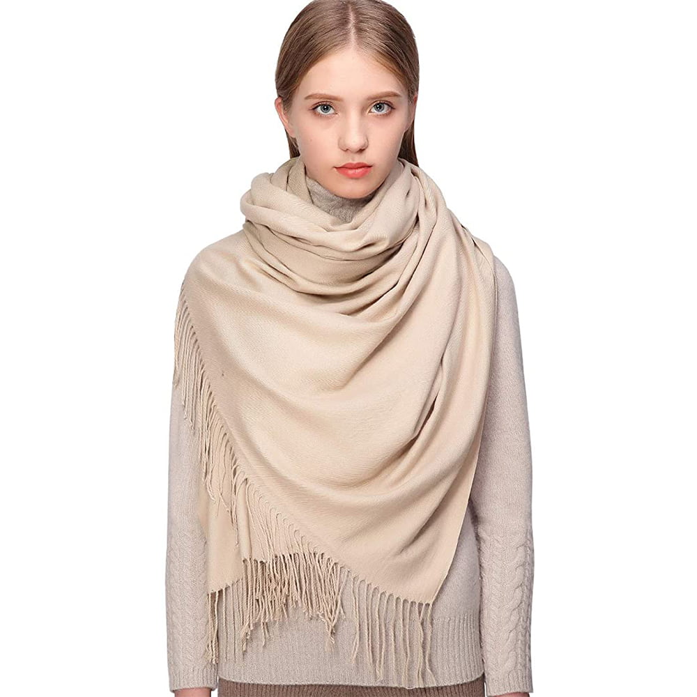 Premium Cashmere Pashmina Scarf for Women Large Shawls and Wraps for Women Thick Soft Lightweight Scarfs Ladies Scarves for Women Wedding Wraps Womens Gifts for Her Ladies Gifts