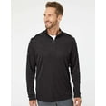 thumbnail image 1 of Lightweight Mélange Quarter-Zip Pullover, S, Black Melange, 1 of 2