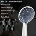 thumbnail image 3 of Shower Heads with Handheld Spray 5-Mode Hand Held Shower Head with Long Hose, High Pressure and Detachable, with Hose 60 inch, Chrome, 3 of 14