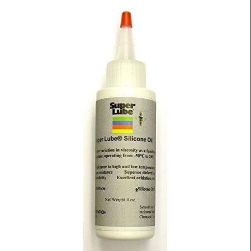 Super Lube 56104 Silicone Oil, 50 to 200 Celsius, 100 cSt, 4 oz Bottle