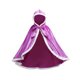 thumbnail image 1 of Capa Amigable con la Piel Fibra de Poliéster Adultos Niños Túnica con Capucha Manto de Moda Superficie Lisa con Hebilla Fiestas Temáticas Prendas para la parte del cuerpo Violeta 150cm Guardurnaity AP011490-10, 1 of 6