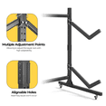 thumbnail image 6 of Dovov Freestanding Kayak Storage Rack with Wheels, Indoor Outdoor Adjustable Kayak Rack Heavy Duty Kayak Stand Rolling Canoe Stand, Holds 2 Kayaks, 2 Levels, 6 of 11