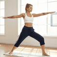 thumbnail image 6 of Women's Capri Yoga Pants Loose Soft High Waist Drawstring Workout Sweatpants Causal Lounge Pants Flared Leggings with Pockets for Summer, 6 of 8
