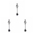 thumbnail image 1 of stanreset Musical Coffee Spoon Cutlery Set Stainless Steel Retro Iron Shovel Ice Cream Spoon Scoop Creative Spoon Tea-Spoon Tableware black 3Set, 1 of 6