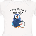 thumbnail image 4 of Inktastic Happy Birthday, Daddy Cute Penguins Boys or Girls Long Sleeve Baby Bodysuit, 4 of 5