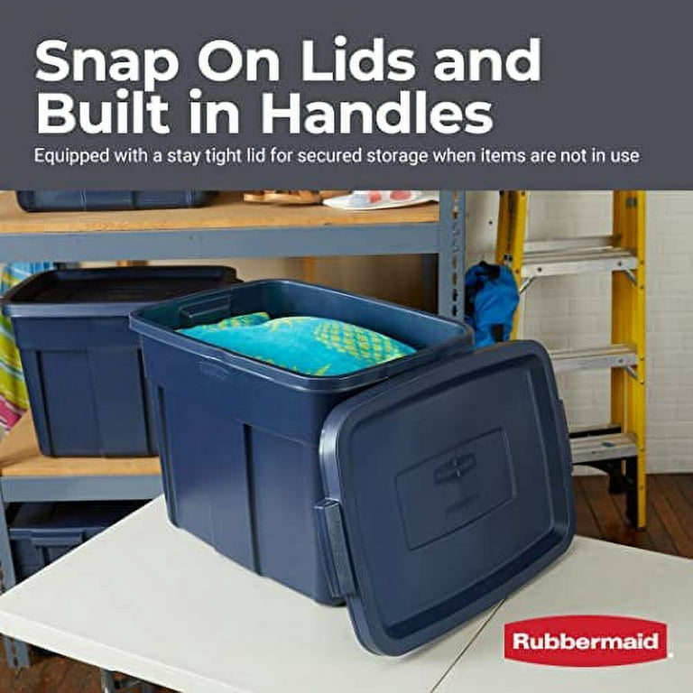 ] 6-Pack Rubbermaid Roughneck️ 18 Gallon Storage Totes (Blue) -  $56.69 (was $134.99) : r/preppersales