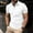 White, variant on Button Up Work Tops Short Sleeve Ribbed Collared Red T Shirt Polos Men Plain Pullover Club Tops,L