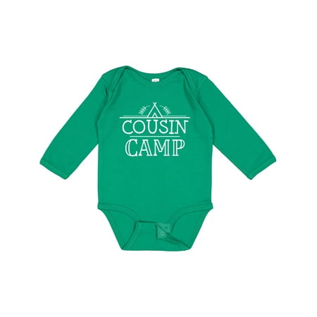 

Inktastic Cousin Camp Family Summer Reunion Gift Baby Boy or Baby Girl Long Sleeve Bodysuit