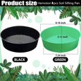 thumbnail image 4 of Rock Garden Sieve Soil Sifter, Round Black Gardening Sifting Pan for Small Gravel and Sand, Fine Mesh Earth Stone Filter Net for Home Planting, Manual Compost Screen Sifter, 4 of 10