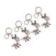 thumbnail image 3 of Donkey Keychain, Seamless Welding Environmentally Friendly Zinc Alloy 4 Pcs Keychain Pendant Czech Rhinestone For Decoration ANGGREK Otros, 3 of 8