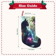 thumbnail image 3 of Lsque Cosmic Cat In Window Pattern 18 Inch Christmas Stockings, Festive Holiday Stocking for Christmas Decorations Holiday Decor, 3 of 8