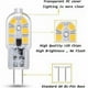 thumbnail image 3 of Bombilla LED G4-DC12V 2W Blanco Cálido 6000K, 200LM para Camping/Cocina, Paquete de 10 (Tapa de Leche), 3 of 5